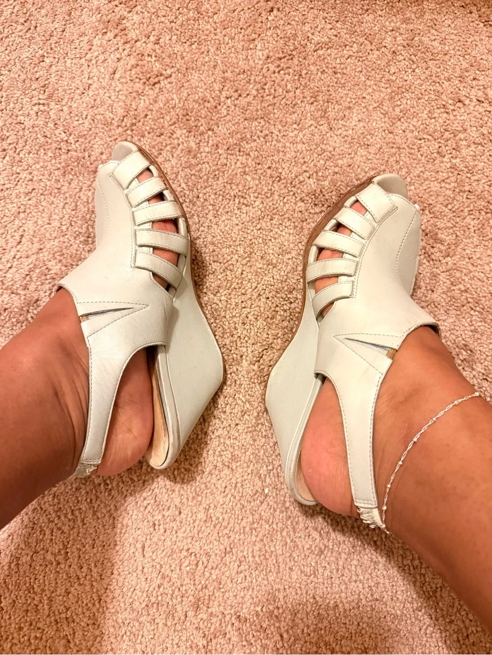 Women’s Colonial Madness Mint Green Wedge Sandals